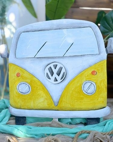 στολισμός βάπτισης με θέμα το volkswagen van και surf