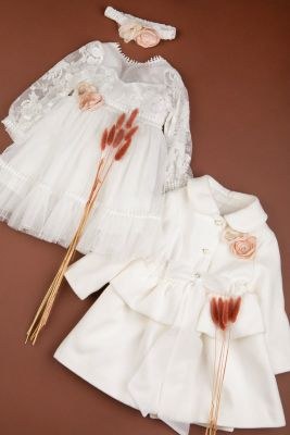 Χειμωνιάτικα βαπτιστικά ρούχα για κορίτσι Bambolino Areti