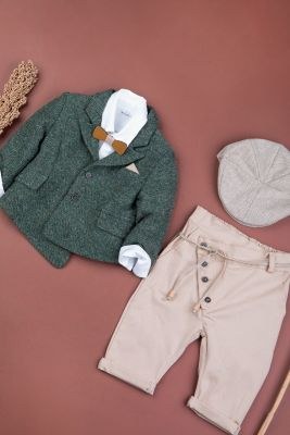 Χειμωνιάτικα βαπτιστικά ρούχα για αγόρι Bambolino Aristotelis