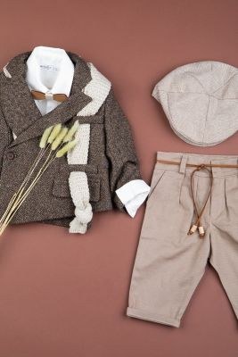 Χειμωνιάτικα βαπτιστικά ρούχα για αγόρι Bambolino Agamemnon