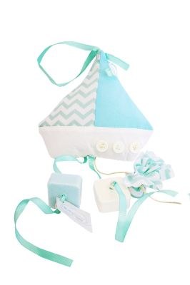 Κρεμαστό Υφασμάτινο Καραβάκι Με Σαπουνάκια