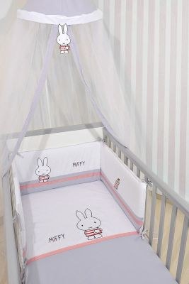 Baby Oliver Σετ Κούνιας Miffy 3τμχ Γκρι