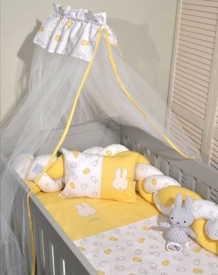 Miffy Σετ Κούνιας 7τμχ Des. 54 Κίτρινο