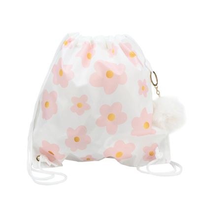 Μπομπονιέρες βάπτισης σακίδιο πλάτης pink bloom μαζί με μπρελόκ