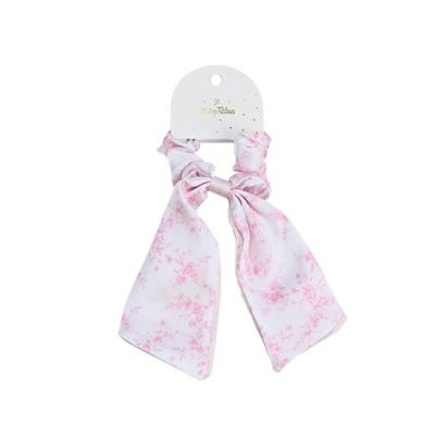 Μπομπονιέρες βάπτισης scrunchie με μαντίλι pink toile Soap Tales