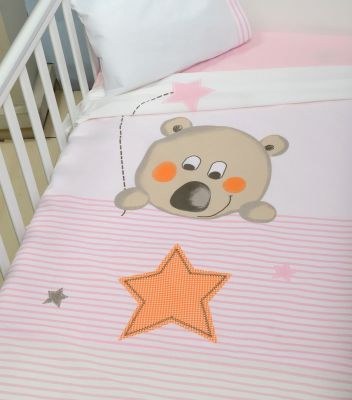 Baby Oliver Σετ Σεντόνια Κούνιας 110x160cm-Nude