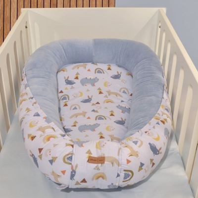 Φωλια Διπλης Οψης Σχ 410 Γαλάζια  Oliver Baby 