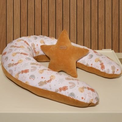 Μαξιλαρι Θηλασμου Διπλης Οψης Σχ 410 Καμηλο Oliver Baby