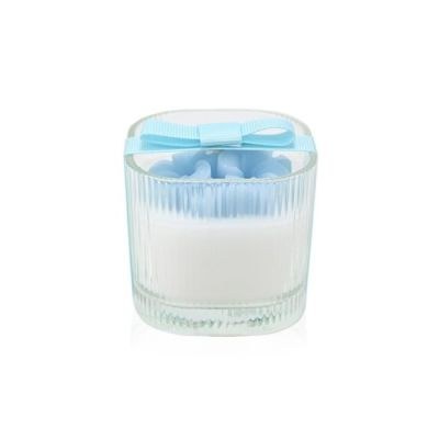 Μπομπονιέρες βάπτισης κερί Soap Tales Λουλούδι Σιελ 120γρ