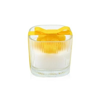 Μπομπονιέρες βάπτισης κερί Soap Tales Λουλούδι Κίτρινο 120γρ