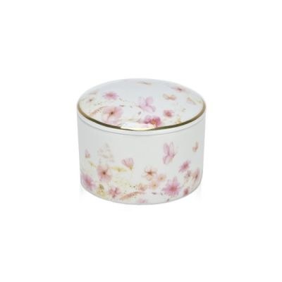 Μπομπονιέρες βάπτισης μπιζουτιέρα από πορσελάνη pink blossom Soap Tales