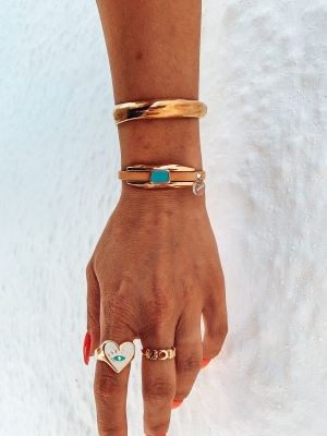 Μαρτυρικά βάπτισης exclusive Celfie & Co Combo Gold Bracelet