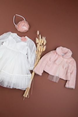 Χειμωνιάτικα βαπτιστικά ρούχα για κορίτσι Bambolino Penny