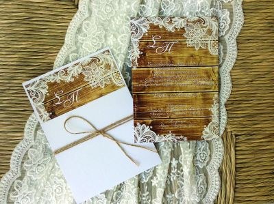 Προσκλητήρια Γάμου Vintage 