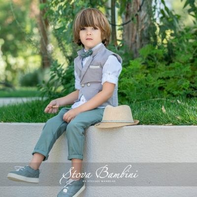 Βαπτιστικά ρούχα για αγόρι Stova Bambini SS23B12