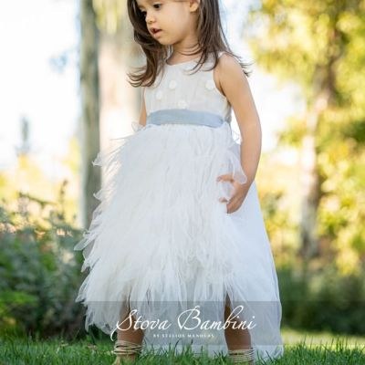 Stock βαπτιστικά ρούχα για κορίτσι Stova Bambini SS23G17