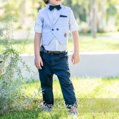 Stock βαπτιστικά ρούχα για αγόρι Stova Bambini SS23B16