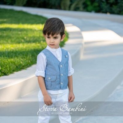 Βαπτιστικά ρούχα για αγόρι Stova Bambini SS23B22