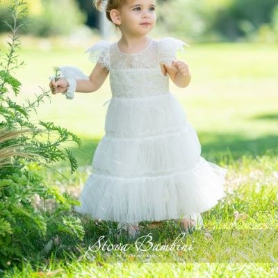 Stock βαπτιστικά ρούχα για κορίτσι Stova Bambini SS23G10