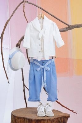 Βαπτιστικά ρούχα για αγόρι Bambolino Lazos