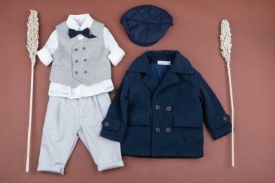 Βαπτιστικά ρούχα για αγόρι φθινόπωρο - χειμώνας Bambolino Alkaios
