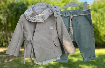 Βαπτιστικά ρούχα για αγόρι φθινόπωρο - χειμώνας Bambolino Kimonas