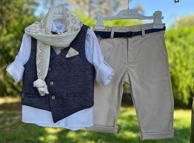 Βαπτιστικά ρούχα για αγόρι φθινόπωρο - χειμώνας Bambolino Kosmas