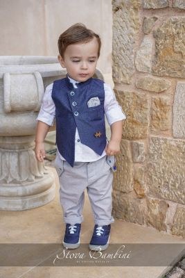 Stock βαπτιστικά ρούχα για αγόρι Stova Bambini SS24 B1