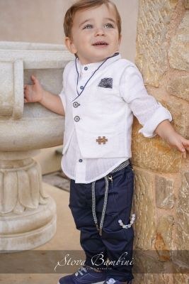 Βαπτιστικά ρούχα για αγόρι Stova Bambini SS24 B6