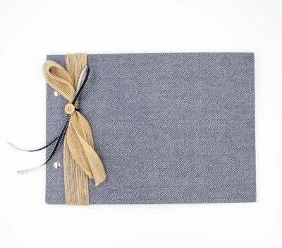 Βιβλίο Ευχών Υφασμάτινο Τζιν