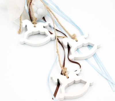 Μπομπονιέρα Βάπτισης Αλογάκια