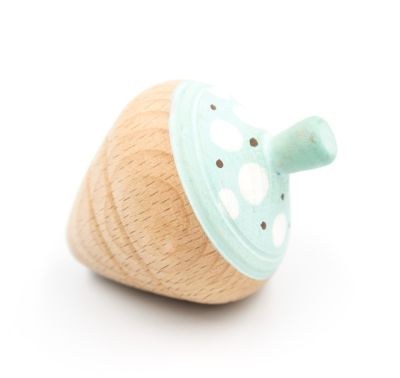 Μπομπονιέρα βάπτισης ξύλινη σβούρα