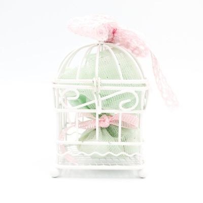 Μπομπονιέρα βάπτισης κλουβάκι 