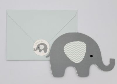 Προσκλητήρια βάπτισης Ελεφαντάκι