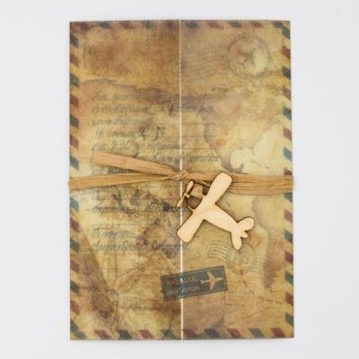 Προσκλητήρια βάπτισης Ταξίδι Ριζόχαρτο