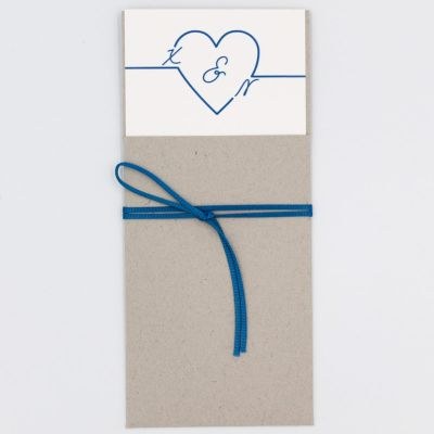 Προσκλητήρια γάμου Μπλε Ραφ