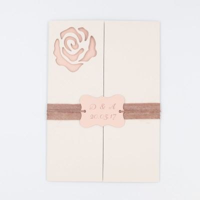 Προσκλητήρια γάμου laser cut