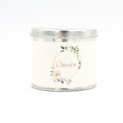 Μπομπονιέρα βάπτισης μεταλλικό κουτί