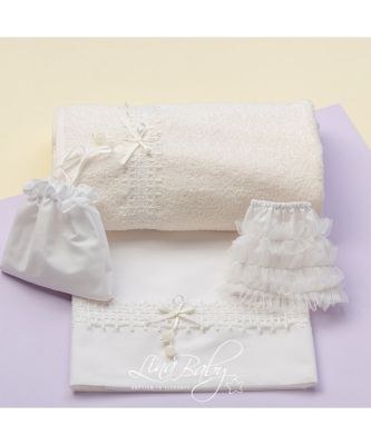 Λαδόπανα βάπτισης Lina Baby Crystal