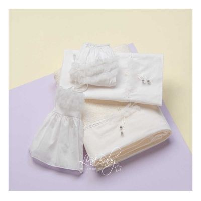 Λαδόπανα βάπτισης Lina Baby Glitter Tutu