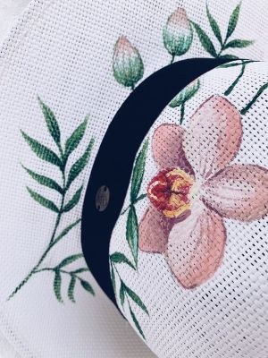 Orchid panama hat