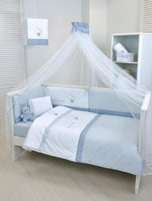 Baby Oliver Σετ Κούνιας Sleepy Mouse Des. 351 4τμχ Ciel