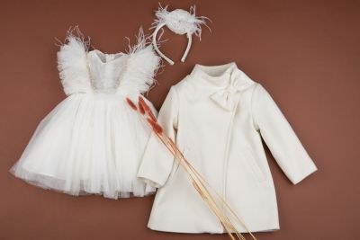 Χειμωνιάτικα βαπτιστικά ρούχα για κορίτσι Bambolino Cruella