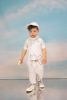 eeeeeeeeeβαπτιστικά ρούχα για αγόρι από την Bambolino, σε λευχές αποχρώσεις με εκλεπτυσμένες μπεζ λεπτομέρειες