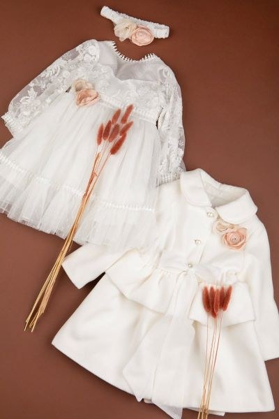 bbbbbbbbbbχειμωνιάτικα βαπτιστικά ρούχα για κορίτσι από τη νέα συλλογή της Bambolino