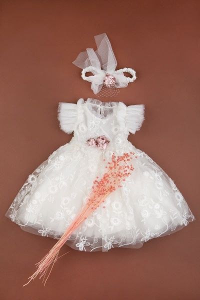 bbbbbbbbbbΧειμωνιάτικα βαπτιστικά ρούχα για κορίτσι Bambolino Aristea