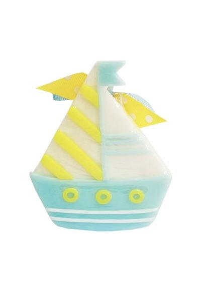 bbbbbbbbbbΣαπούνι Καραβάκι Σιελ Με Κίτρινο