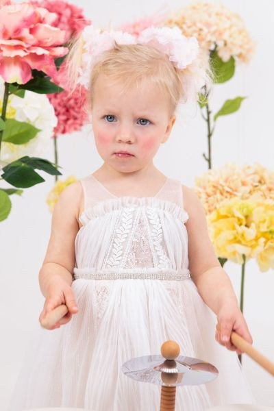 bbbbbbbbbbΒαπτιστικά ρούχα κορίτσι Bambolino Loukia