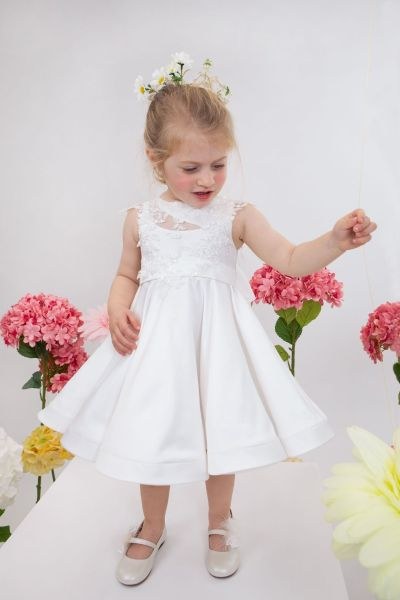 bbbbbbbbbbΠολυτελές σατέν βαπτιστικό φόρεμα Bambolino 