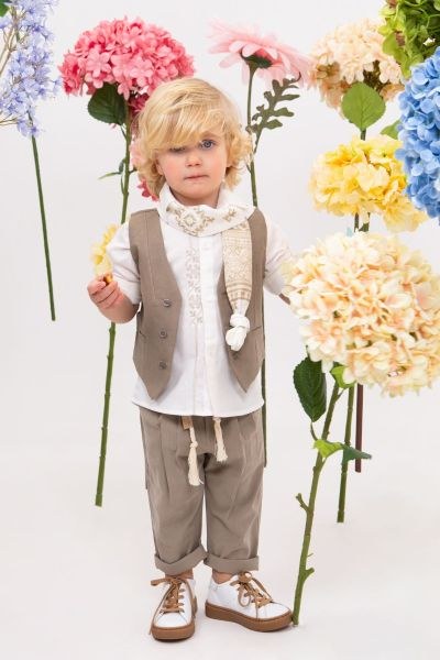 bbbbbbbbbbΒαπτιστικά ρούχα αγόρι Bambolino Emilio